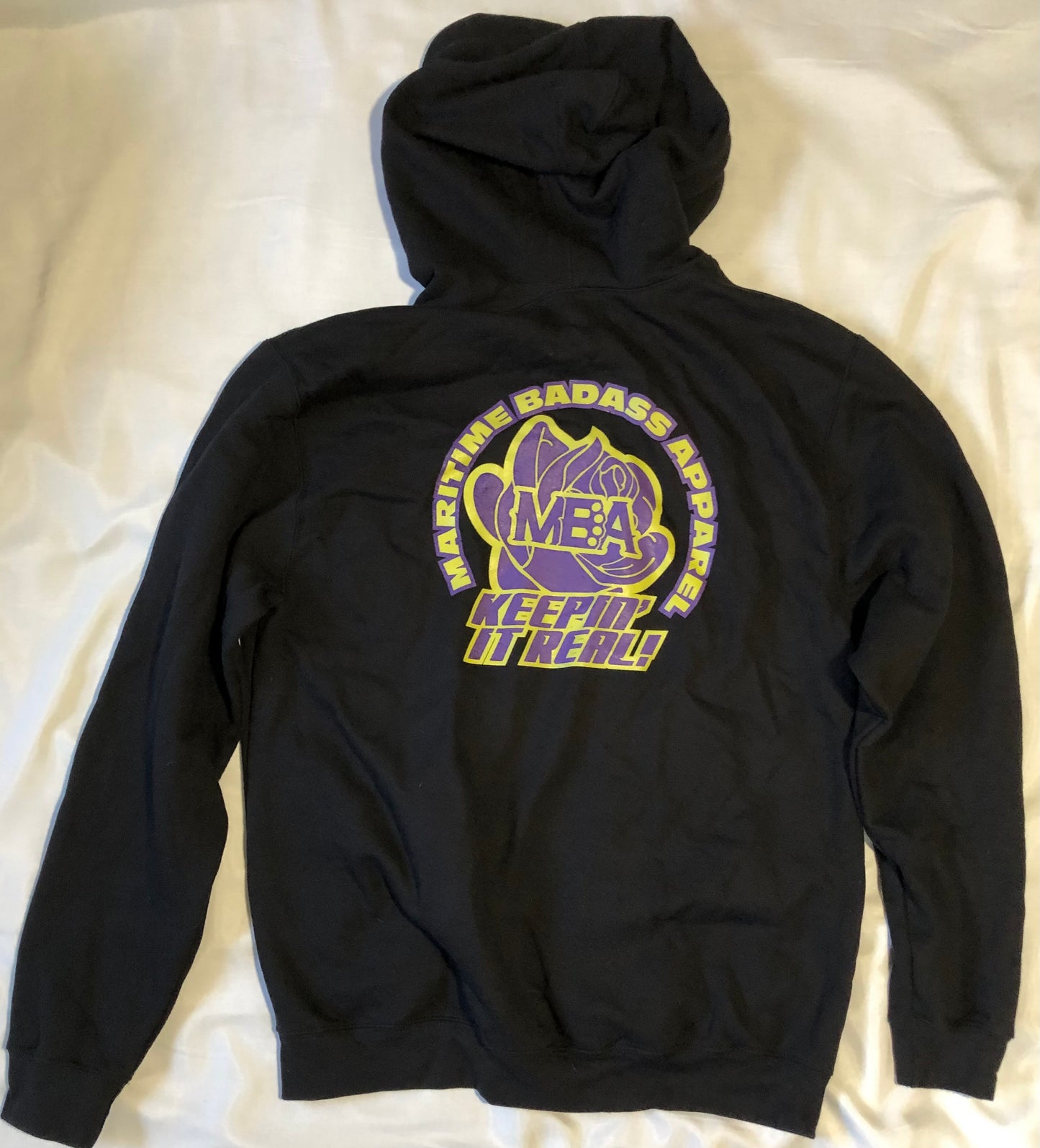 Keepin' It Real Rose Hoodie Black